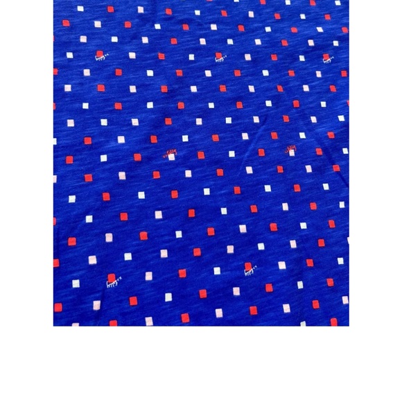 Lilly Pulitzer Etta V-Neck Top Borealis Blue Lilly Squared Women’s medium. - Picture 3 of 3